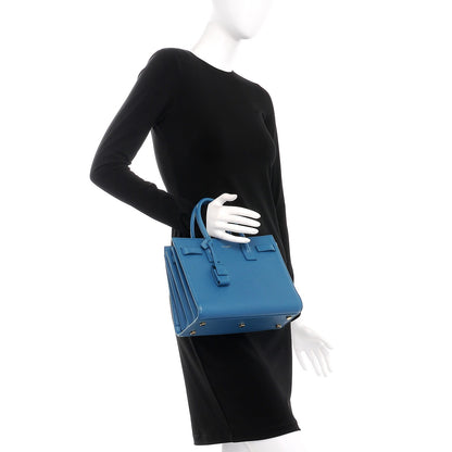 Saint Laurent Calfskin Baby Sac De Jour Indigo 3 of 13