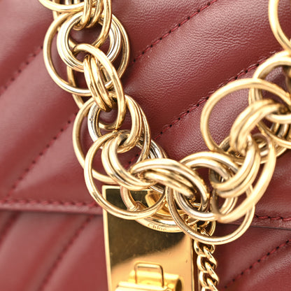 Chloe Calfskin Quilted Mini Drew Bijou Shoulder Bag Dahlia Red 13 of 14