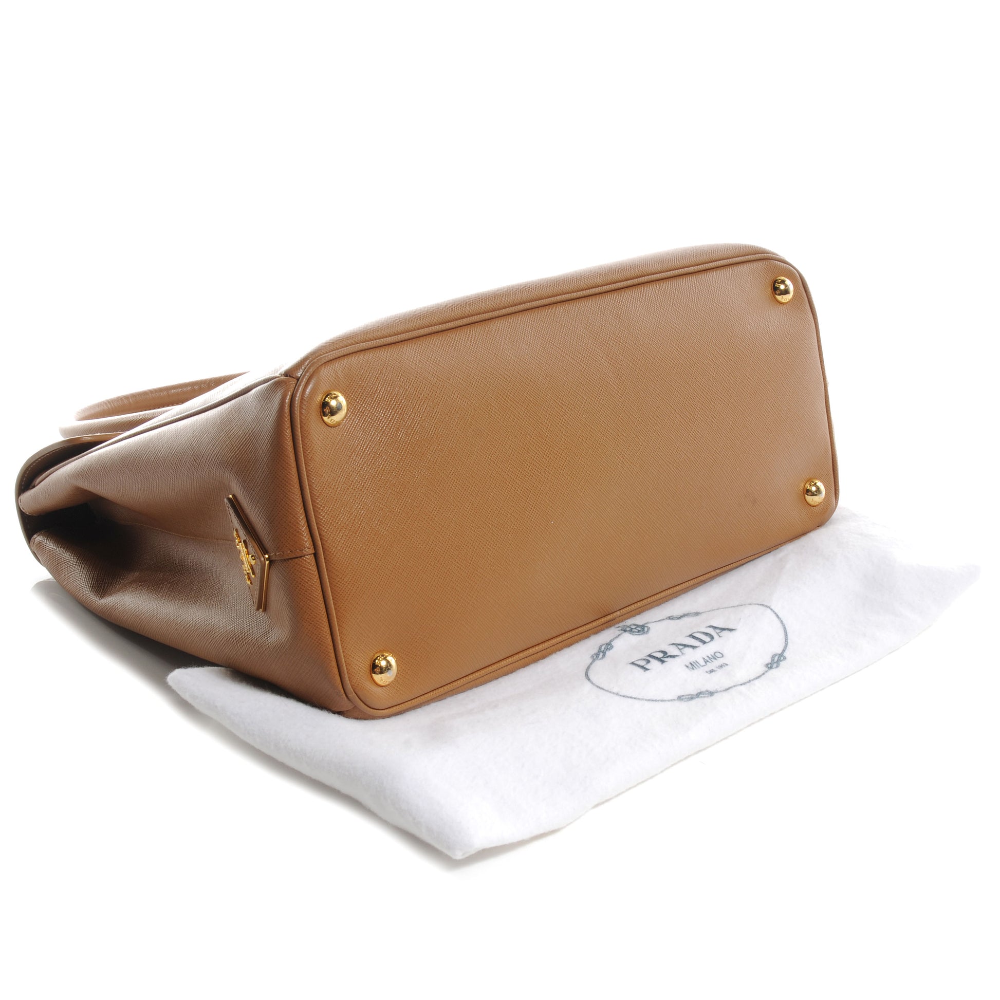 Prada Saffiano Lux Pattina Tote Caramel 4 of 11