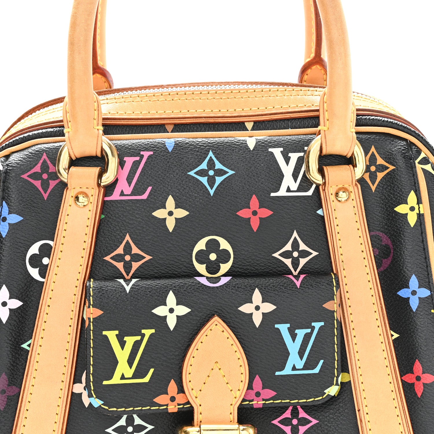 Louis Vuitton Monogram Multicolor Priscilla Black 7 of 9