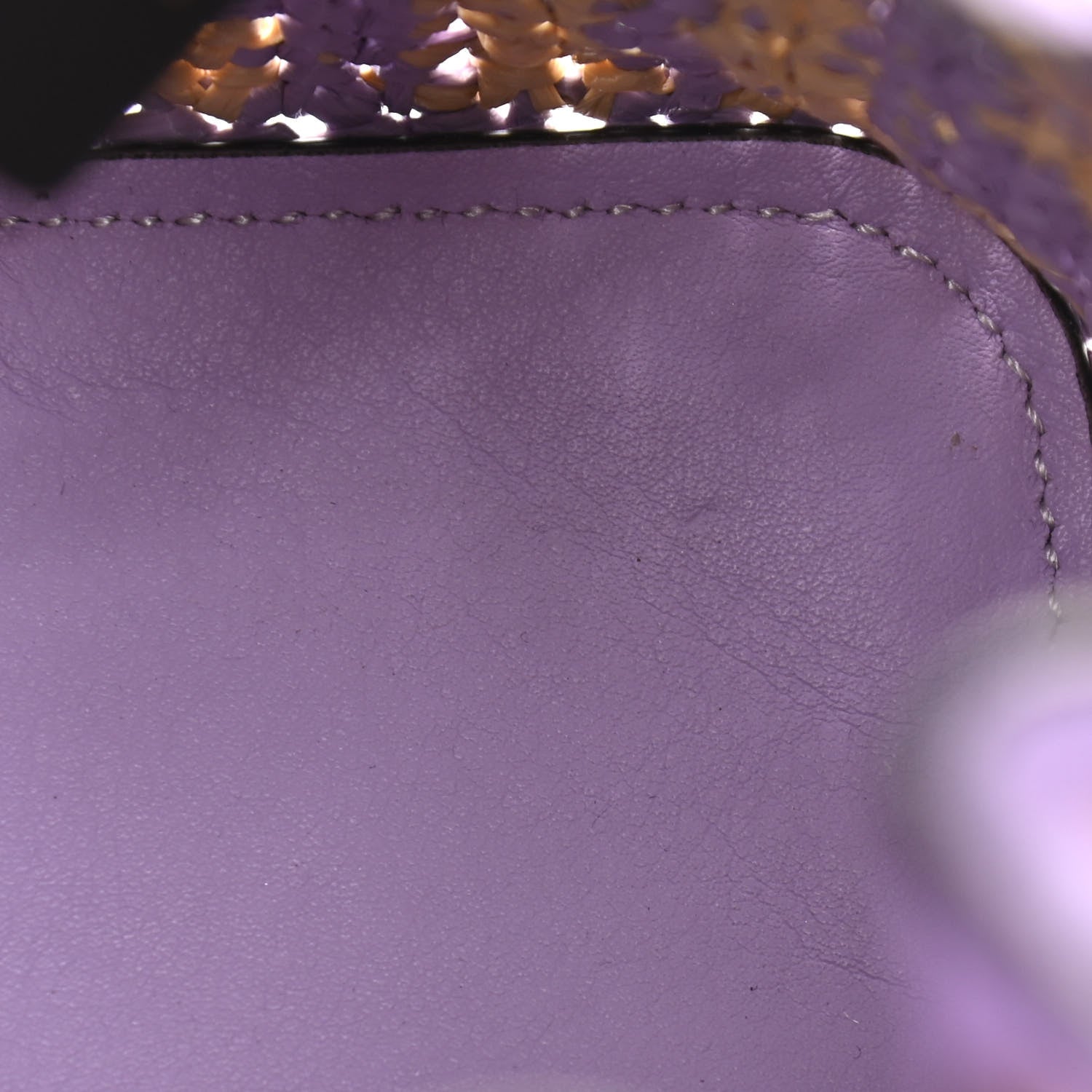Fendi Raffia Vitello Seta F is Fendi FF Woven Mini Mon Tresor Bucket Bag Anemone Natural 13 of 15