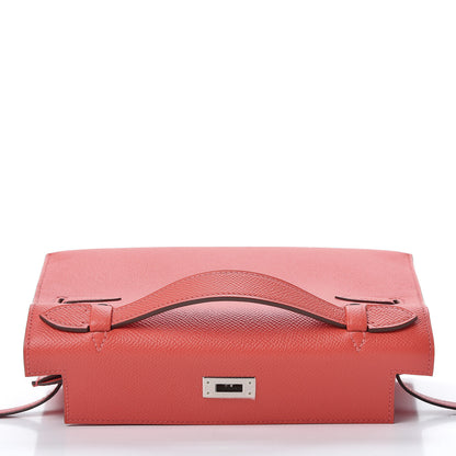 Hermes Epsom Kelly Pochette Clutch Rose Jaipur 12 of 29