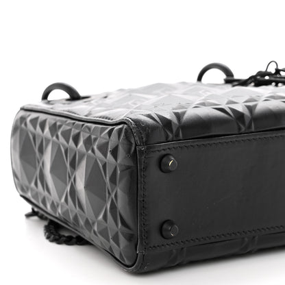 Christian Dior Calfskin Diamond Cannage Mini Lady Dior Black 8 of 11