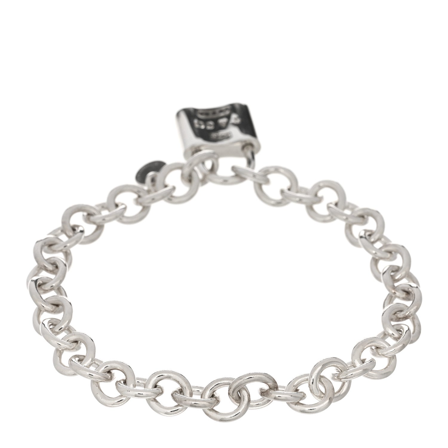 Tiffany Sterling Silver 1837 Lock Charm Bracelet 2 of 3