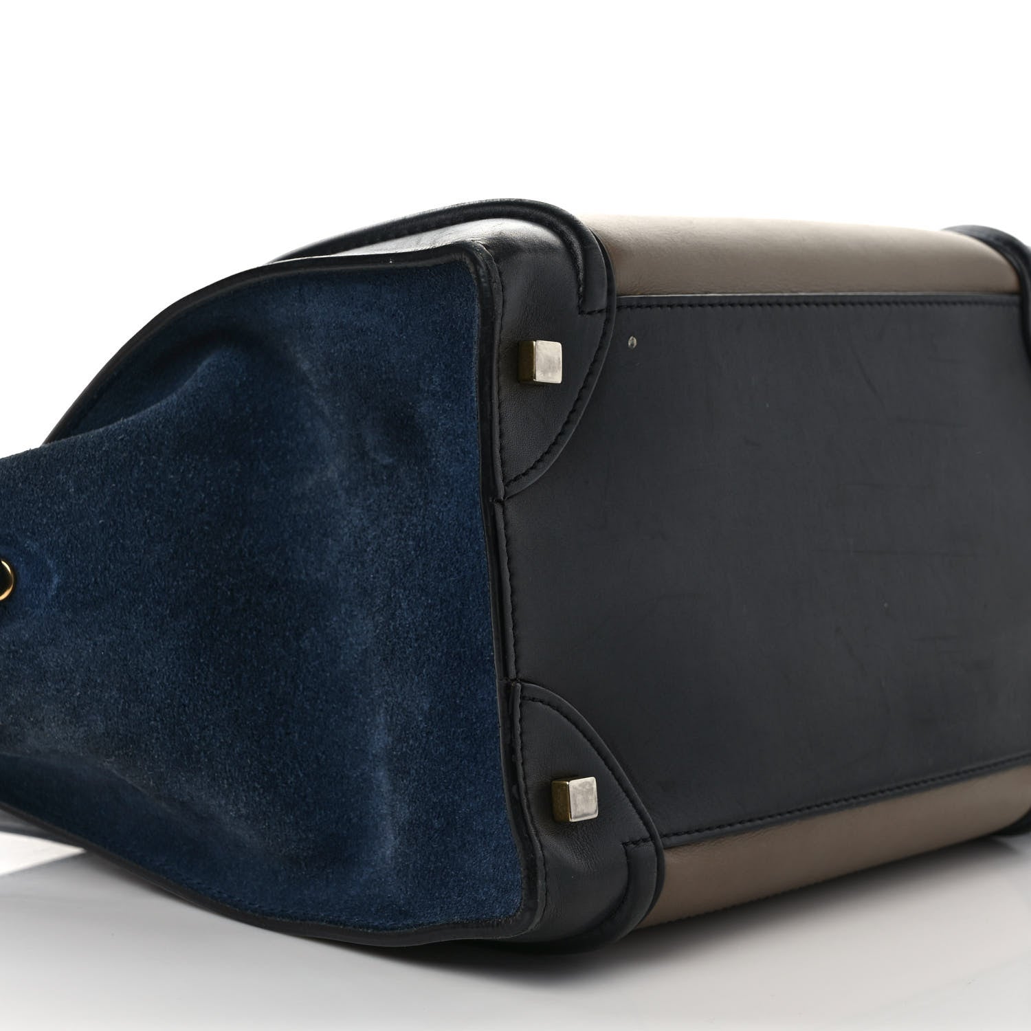 Celine Smooth Calfskin Suede Mini Tri-Color Luggage Beige 9 of 11