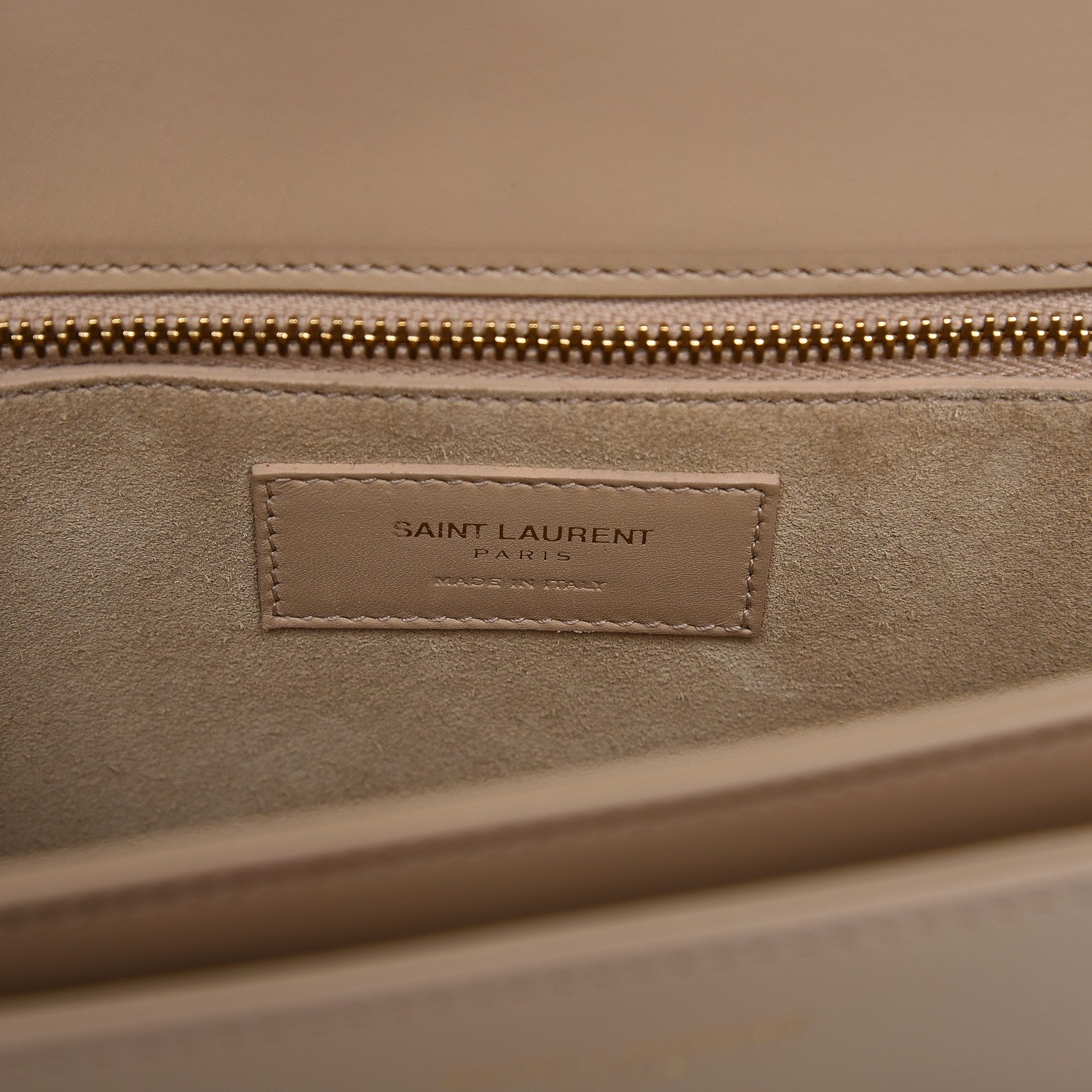 Saint Laurent Smooth Calfskin Medium Classic Monogram Universite Bag Cream 6 of 9