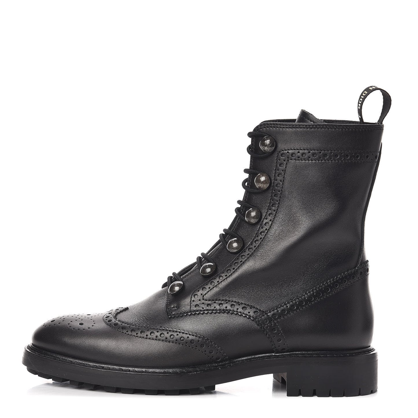 Calfskin Diorunit Low Boot 37 Black
