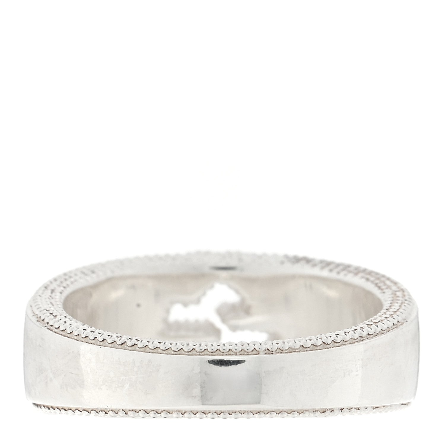 Gucci Sterling Silver GG Ring 54 6.75 3 of 4