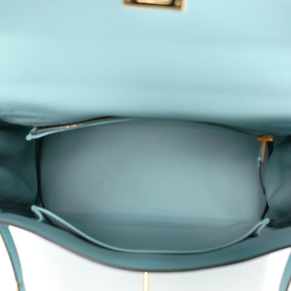 Hermes Swift Kelly Retourne 25 Bleu Atoll 5 of 10