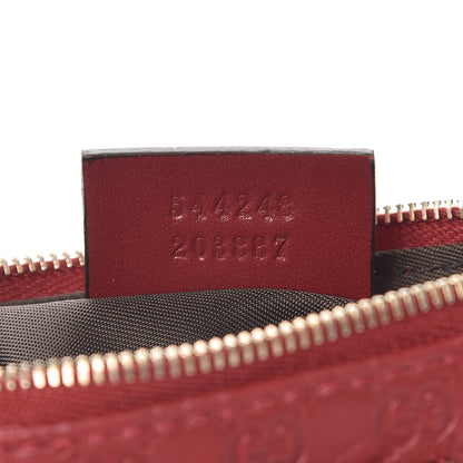 Gucci Microguccissima Key Ring Coin Case Hibiscus Red 7 of 8