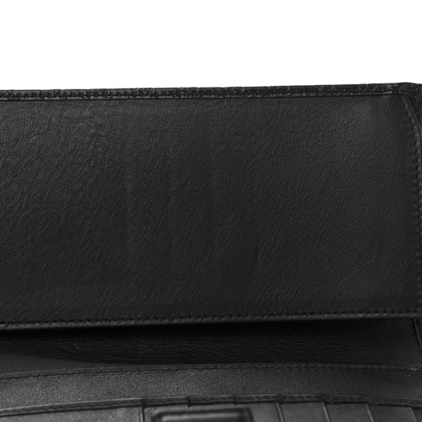 Microguccissima Continental Flap Wallet Black