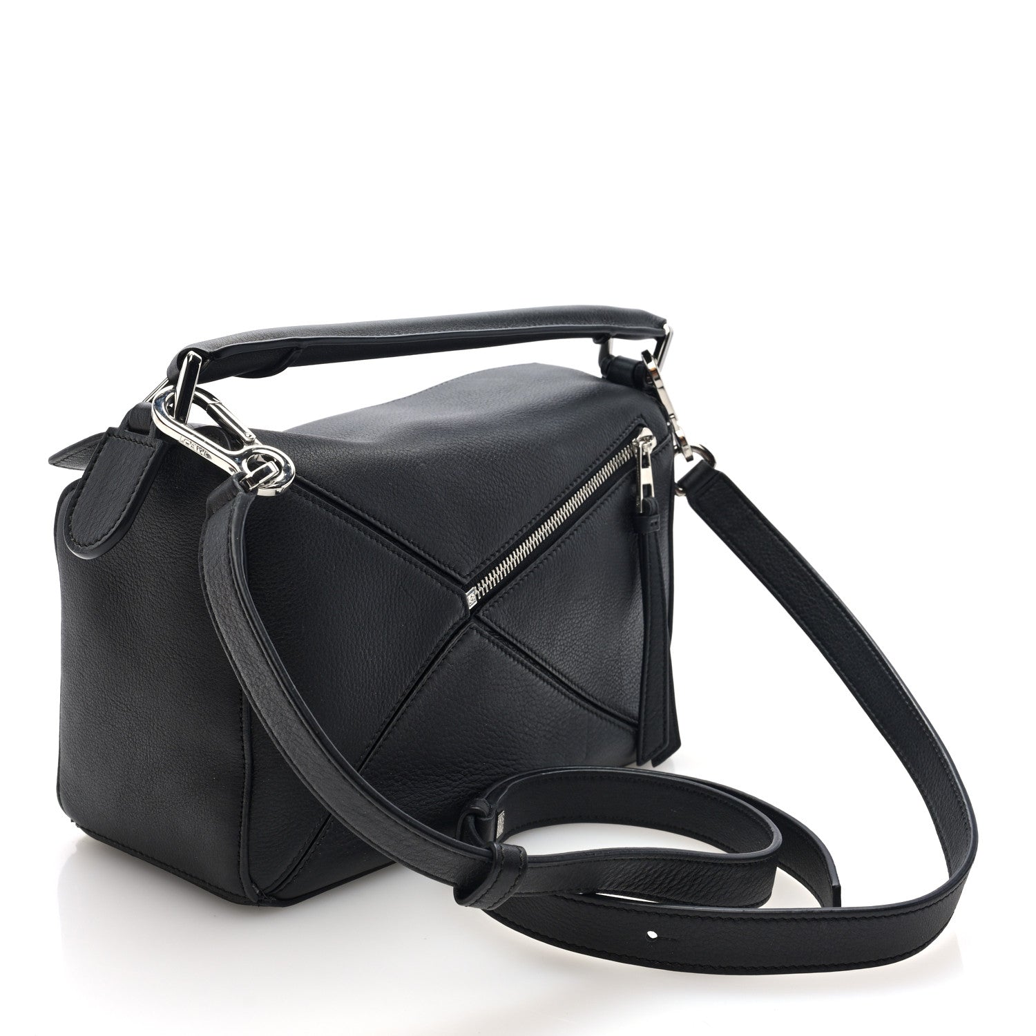 Loewe Calfskin Small Puzzle Bag Black 3 of 9