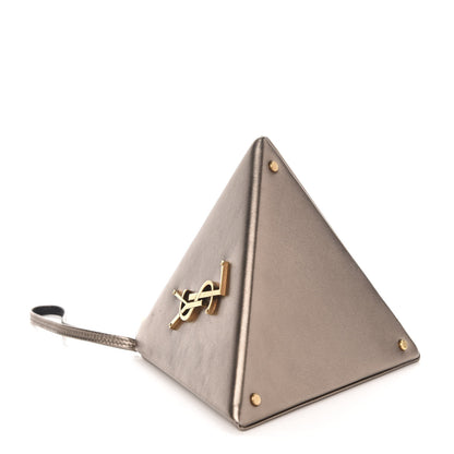 Saint Laurent Lambskin Pyramid Clutch 9 of 11