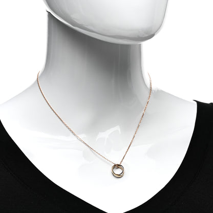 Cartier 18K Pink Yellow White Gold Baby Trinity Pendant Necklace 2 of 5