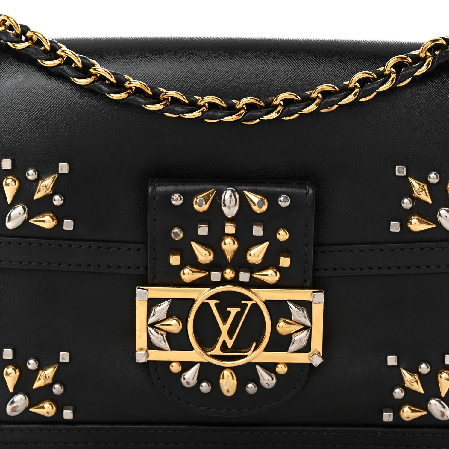 Louis Vuitton Epi Embellished Mini Dauphine Black 7 of 10