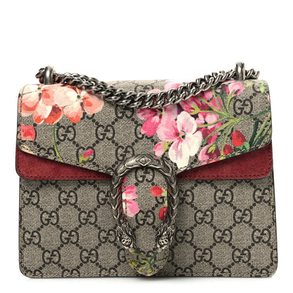 Gucci GG Supreme Monogram Blooms Mini Dionysus Shoulder Bag Beige Multicolor Dry Rose 1 of 10