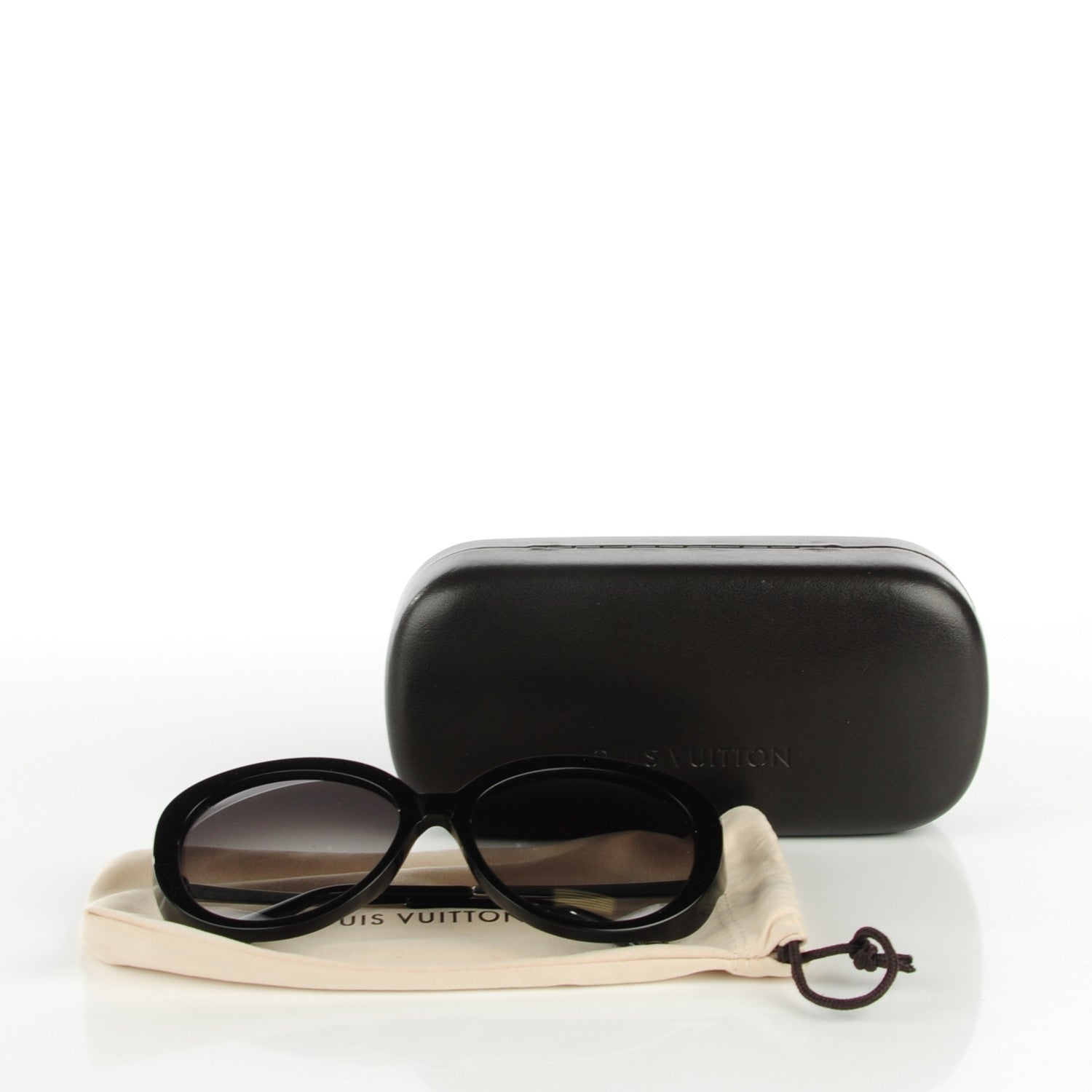 Louis Vuitton Bluebell Sunglasses Z0693W Black Glitter 6 of 6