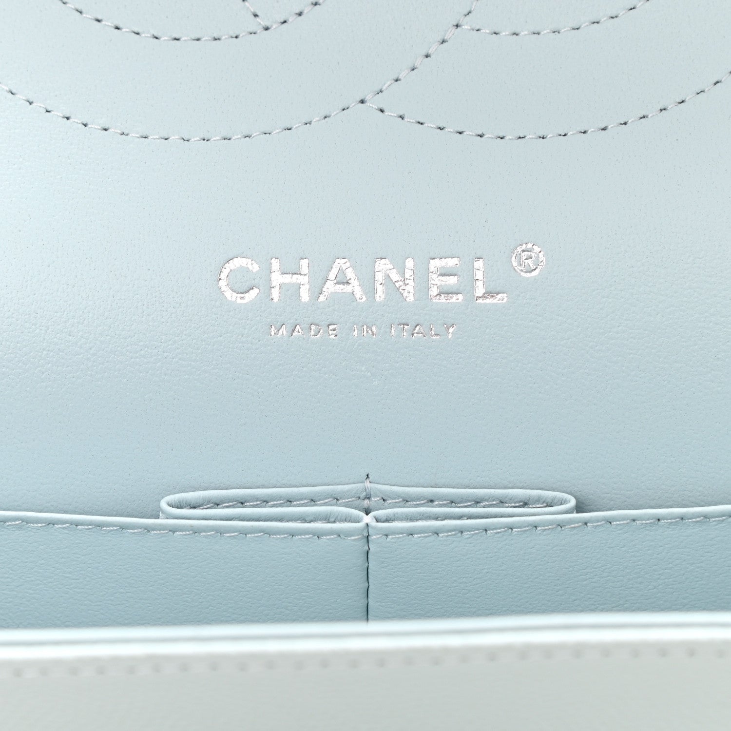 Chanel Caviar Quilted Jumbo Double Flap Light Blue 6 of 10