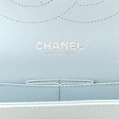 Chanel Caviar Quilted Jumbo Double Flap Light Blue 6 of 10