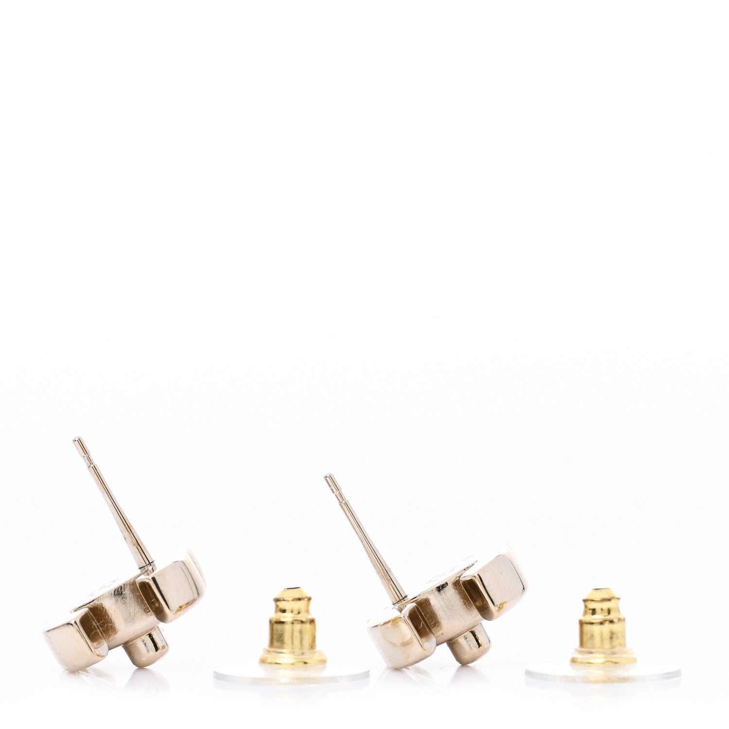 Chanel Metal CC Turnlock Earrings Gold 4 of 5