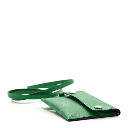 Louis Vuitton Taigarama Card Holder Necklace Cactus Cactus Green 4 of 7