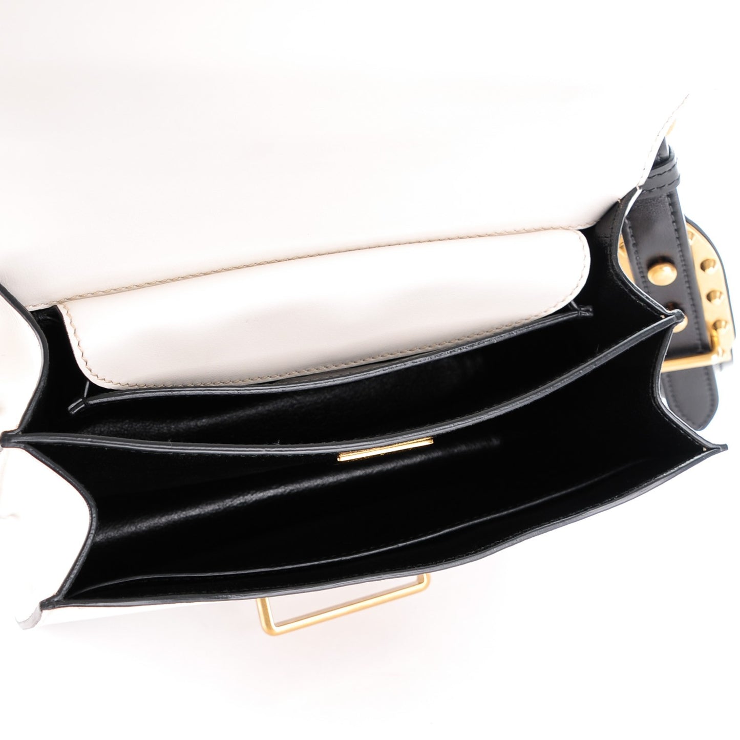 City Calf Saffiano Cahier Bag Talco Black