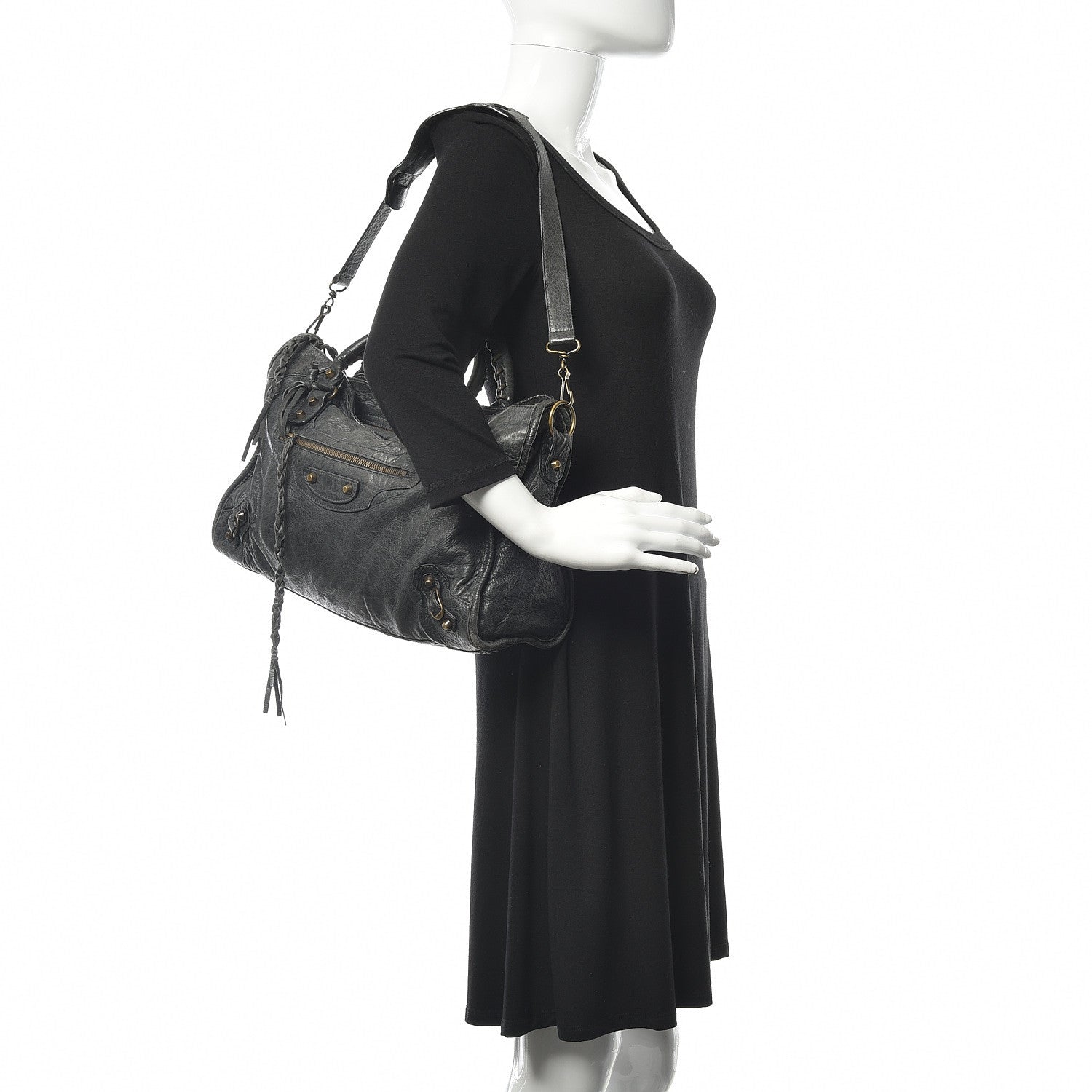 Balenciaga Agneau Classic Hardware City Anthracite 2 of 8