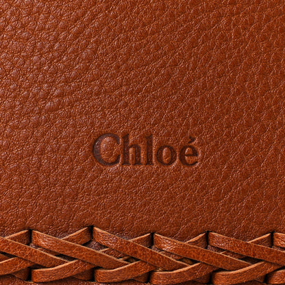 Chloe Calfskin Studded Medium Marcie Satchel Caramel 7 of 7