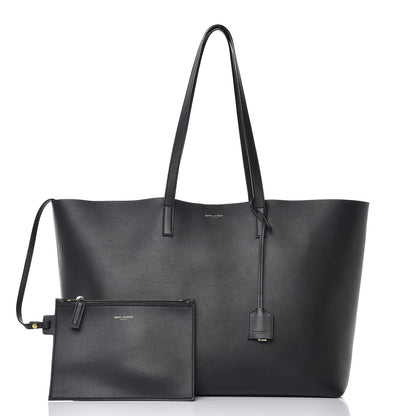 Saint Laurent Calfskin Large Shopping Tote Black 3 of 10
