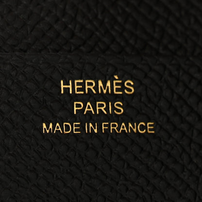Hermes Epsom Tri-Fold Compact Bearn Wallet Black 6 of 10