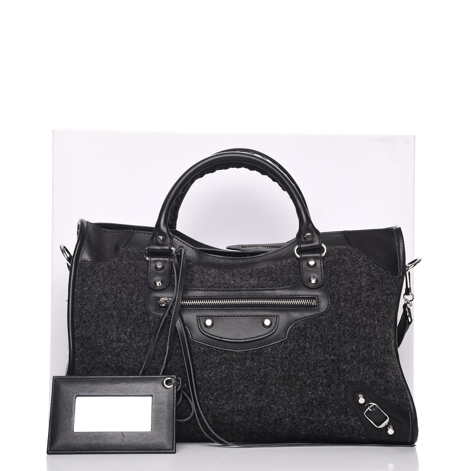 Balenciaga Alpaca Calfskin Classic Silver Hardware City Black 9 of 9