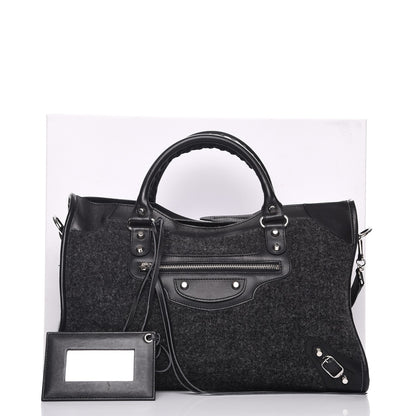 Balenciaga Alpaca Calfskin Classic Silver Hardware City Black 9 of 9