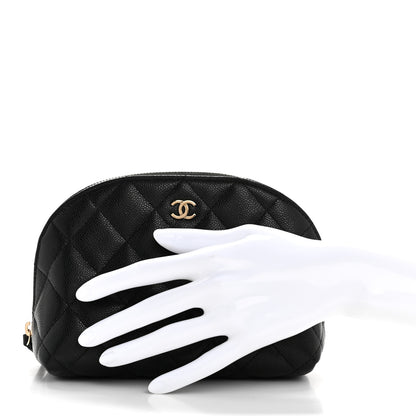 Chanel Caviar Quilted Cosmetic Case Black 2 of 8