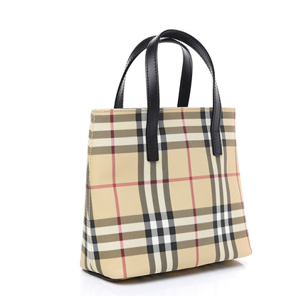Burberry House Check Small Tote Black 2 of 8
