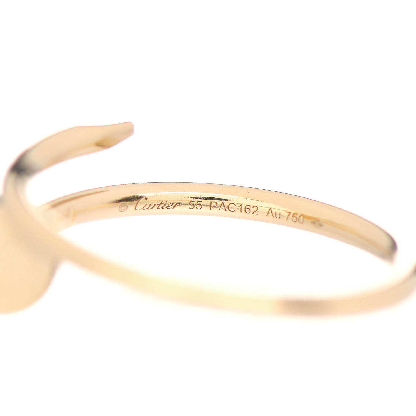 18K Yellow Gold Small Juste Un Clou Ring 55 7.25