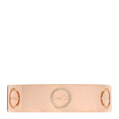 Cartier 18K Pink Gold 5.5mm LOVE Ring 56 7.5 1 of 5