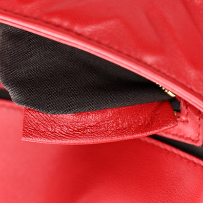 Fendi Nappa FF 1974 Embossed Large Baguette Fragola 7 of 10