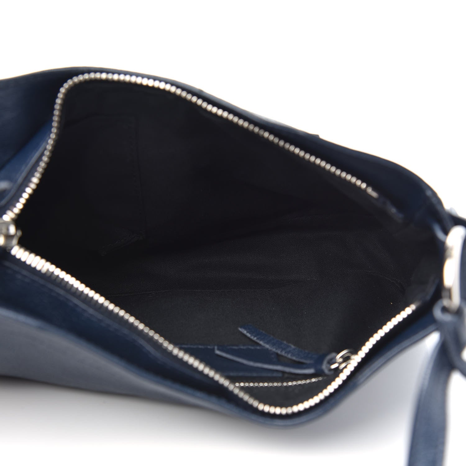 Balenciaga Chevre Silver Metallic Edge Hardware Hip Bleu Nuit 5 of 10