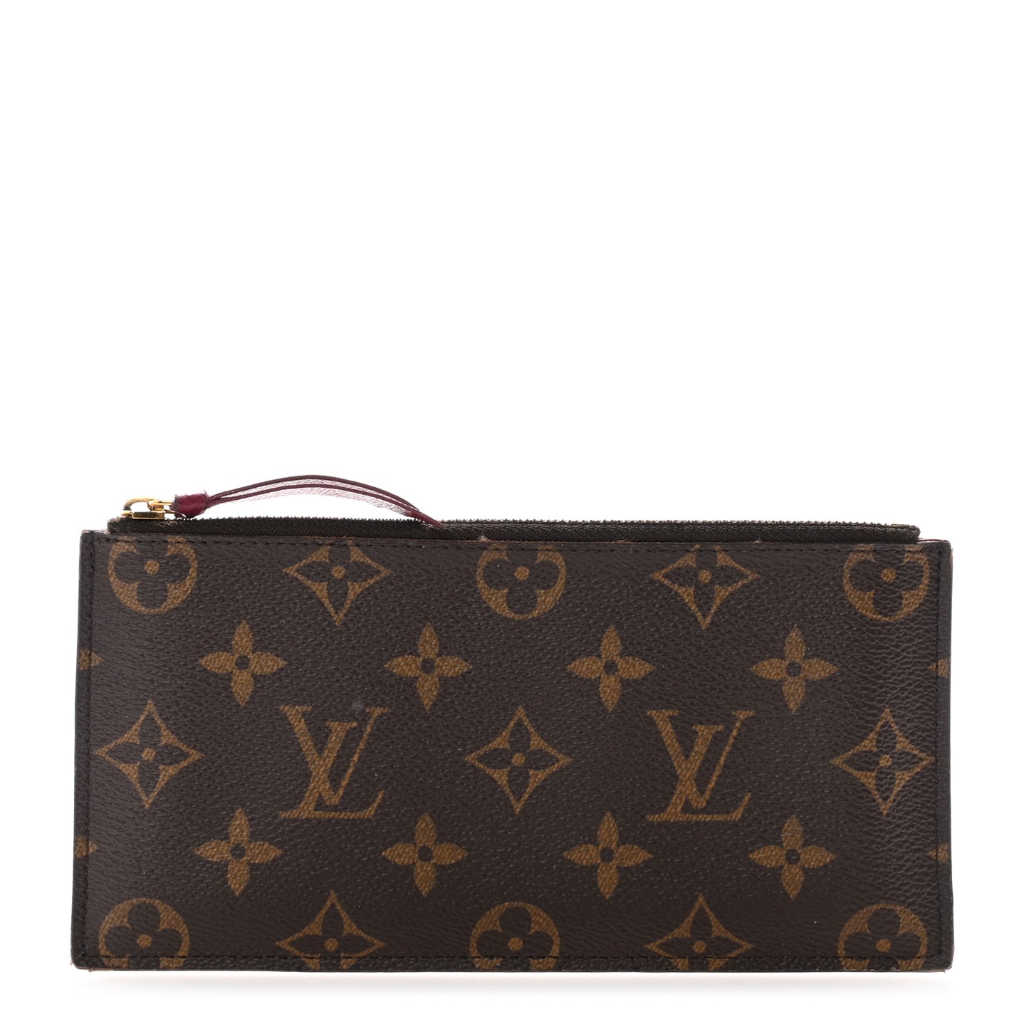 Monogram Felicie Chain Wallet Zippered Insert Fuchsia