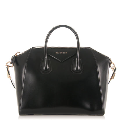 Givenchy Shiny Lord Calfskin Medium Antigona Black 1 of 8