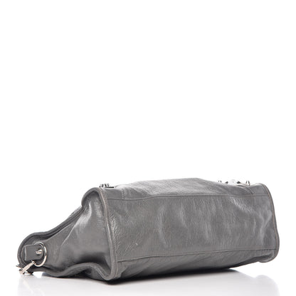 Balenciaga Chevre Silver Metallic Edge Hardware City Gris Cendre 5 of 13