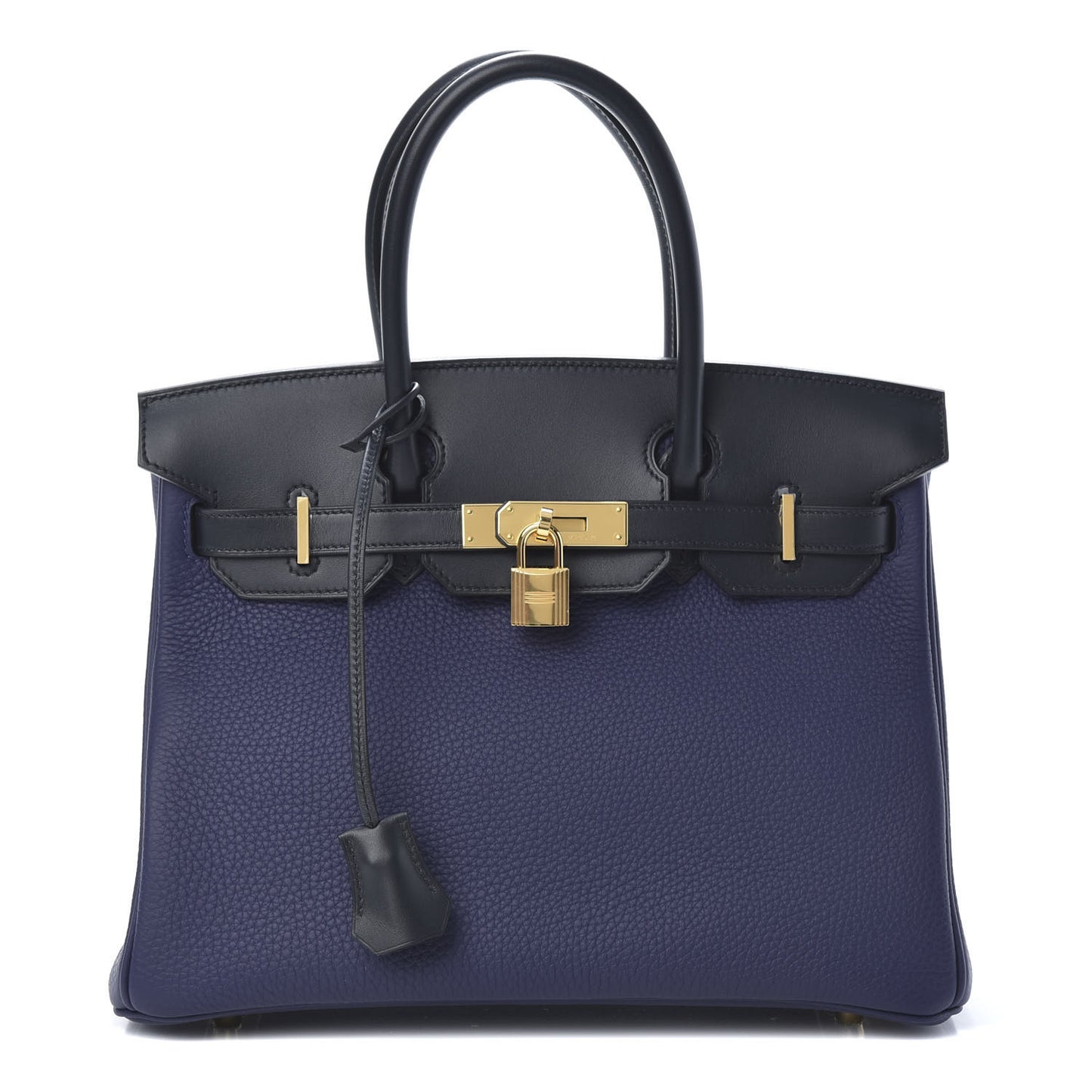 Taurillon Clemence Sombrero Birkin 30 Bleu Encre Bleu Obscur