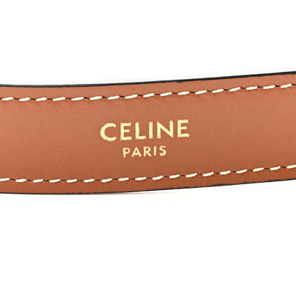 Celine Canvas Calfskin Ava Triomphe Shoulder Bag White 6 of 9