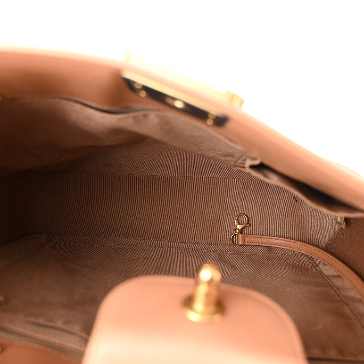 Chanel Calfskin Quilted Large Boy Tote Camel 5 of 10