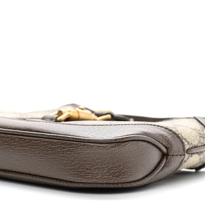 Gucci X BALENCIAGA BB Supreme Monogram Calfskin Web Mini Jackie 1961 Hobo Beige Ebony 10 of 10