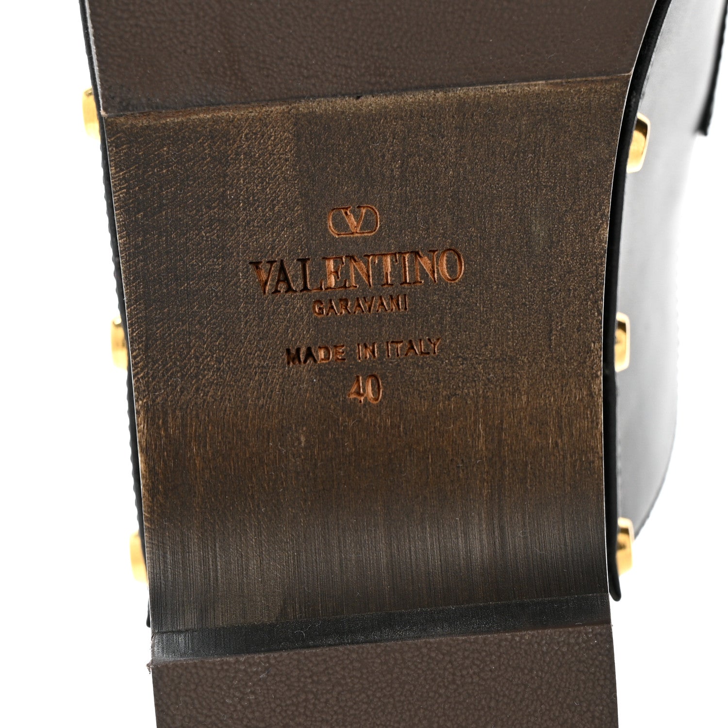 Valentino Garavani Calfskin Vlogo Signature Fringe 45mm Clogs 40 Black 8 of 11