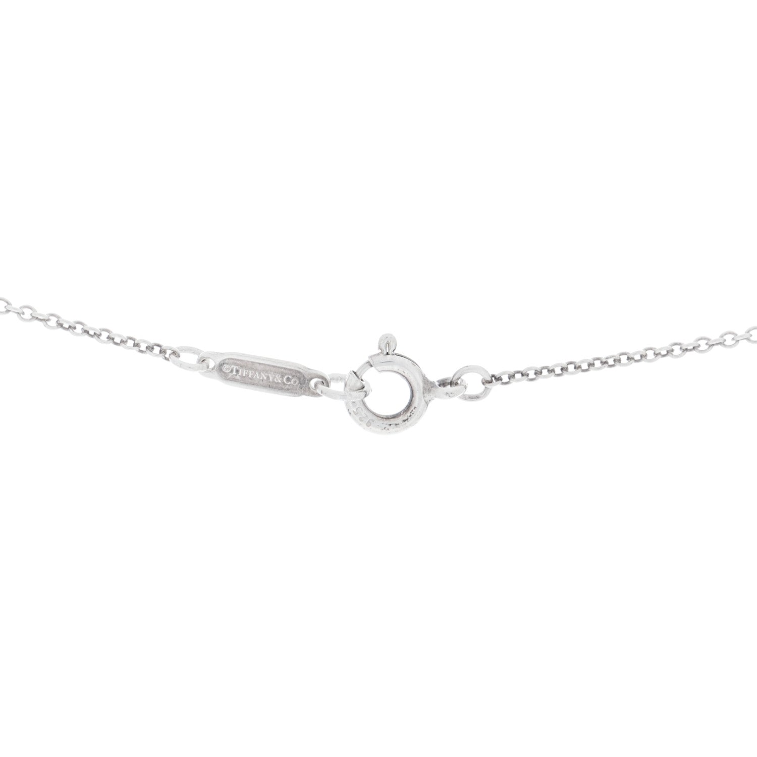 Tiffany Sterling Silver Mini Heart Key Pendant Necklace 4 of 4