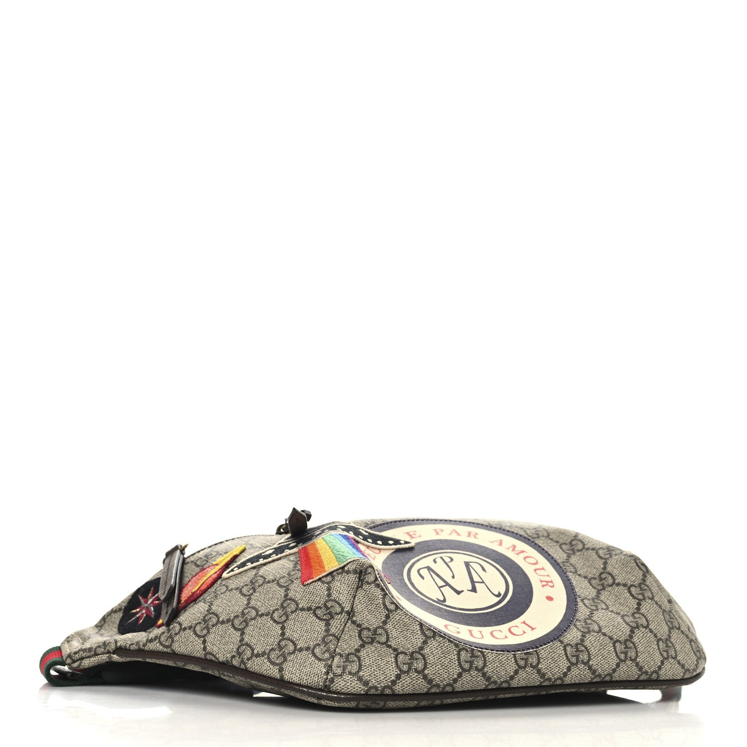 Gucci GG Supreme Monogram Courrier Belt Bag Beige New Acero 4 of 10