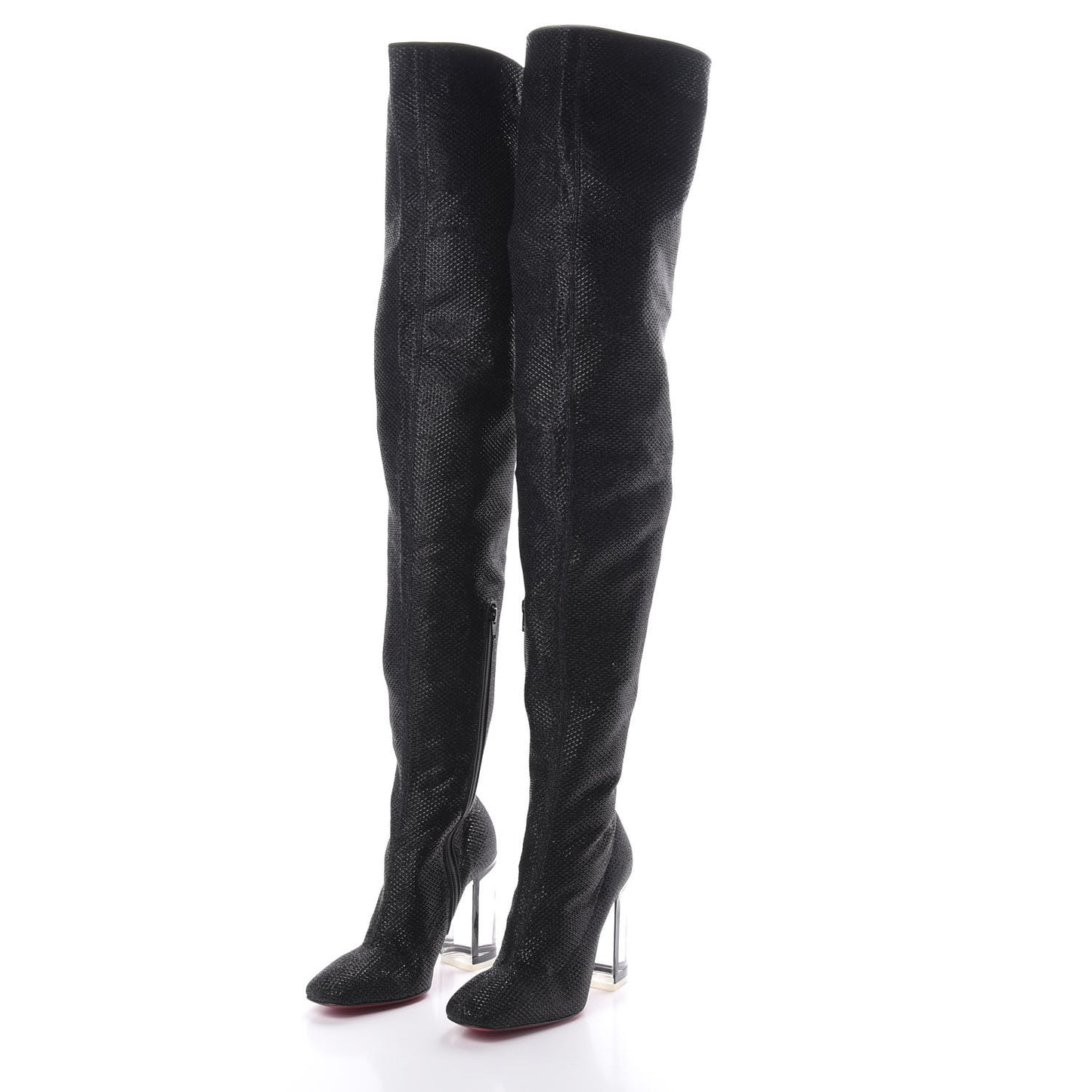 Glitter Diams New Gloria 100 Thigh High Boots 37 Black