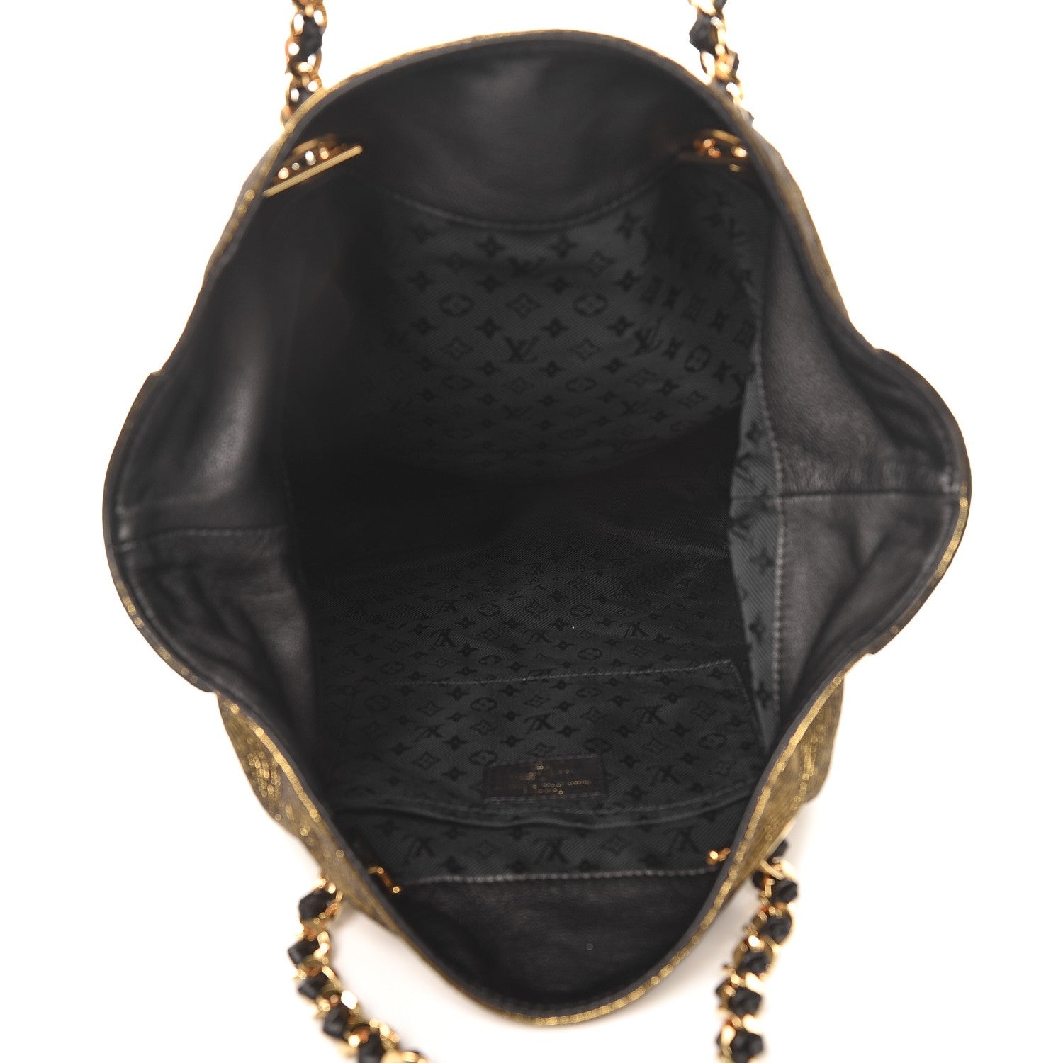 Louis Vuitton Metallic Jacquard Double Jeu Tote Gold 5 of 7